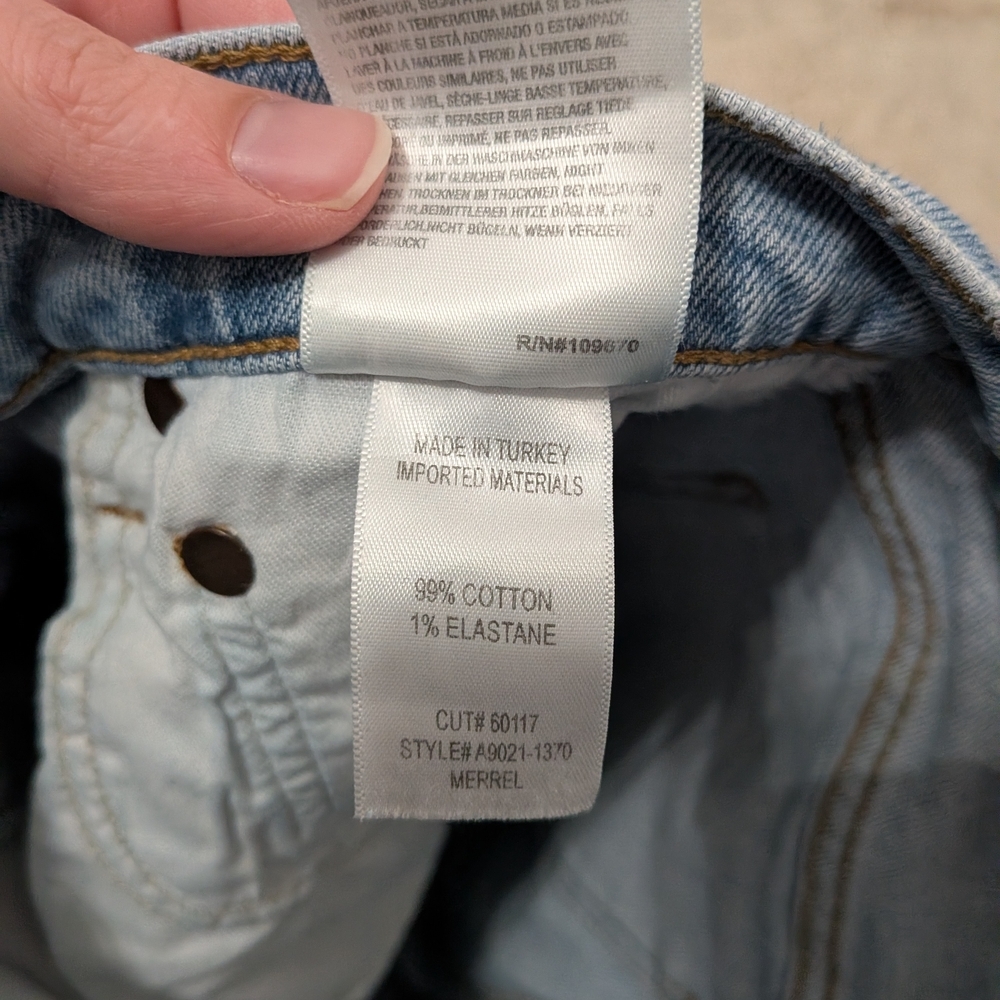 AGOLDE Merrel High Rise Straight Leg Raw Hem Jeans - Picture 8 of 11